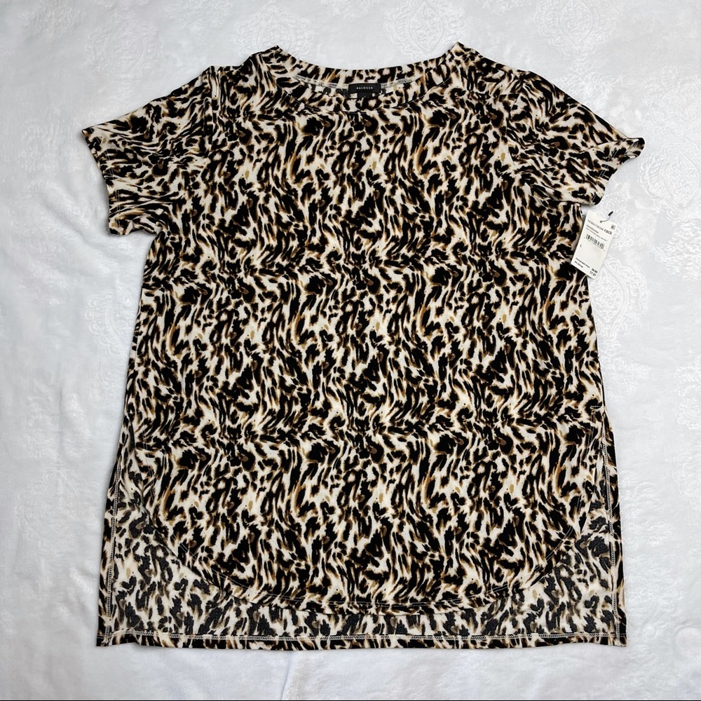 Halogen Animal Print Top NWT